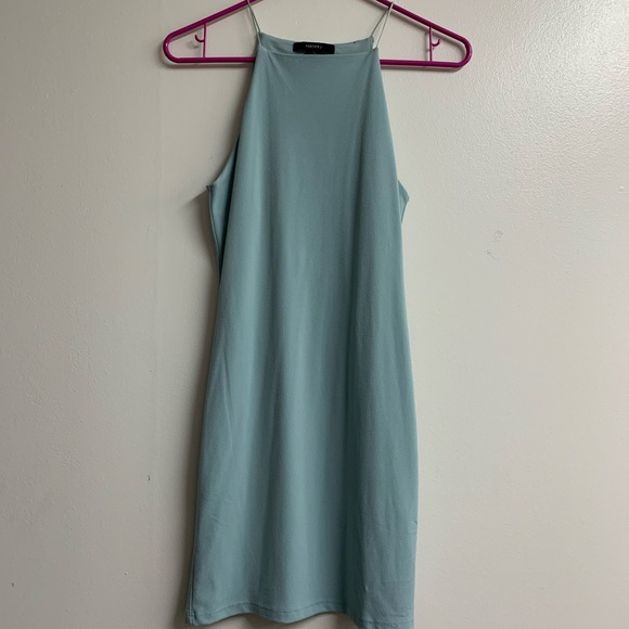 Forever 21 pale blue bodycon dress - Picture 7 of 9